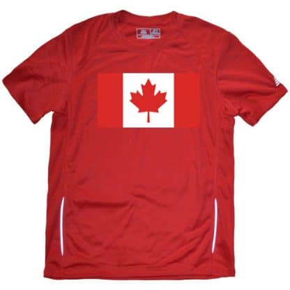 Men's Canadian Flag Running Shirt 1