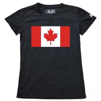 Women's Canadian Flag Running Shirt