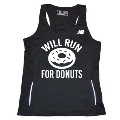 Women's Will Run for Donuts Singlet