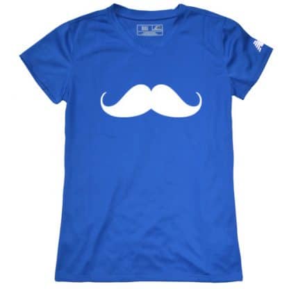 Women's Mustache Running Shirt 1